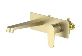 Смеситель встраиваемый для раковины Aquatek Оберон AQ1213BG шлифованное золото